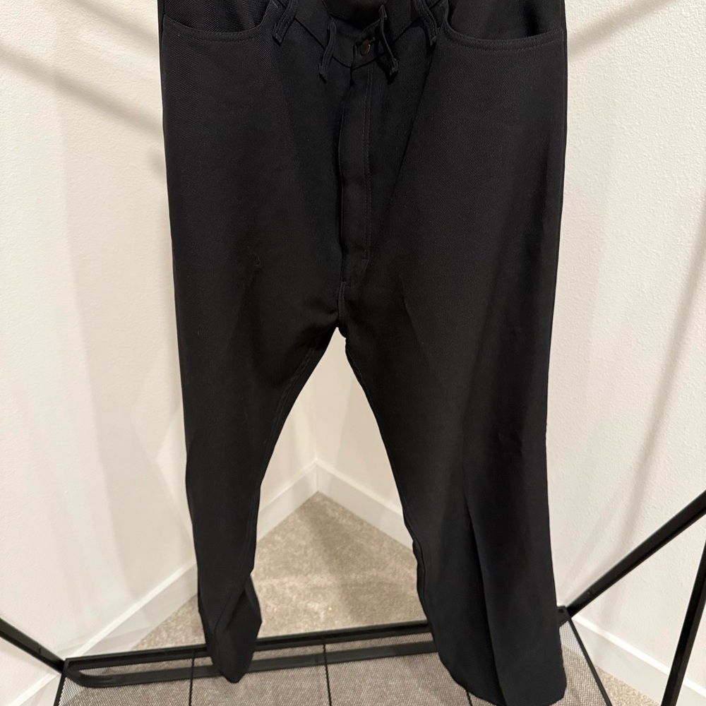 Wrangler Mens Bootcut Dress Black Pants